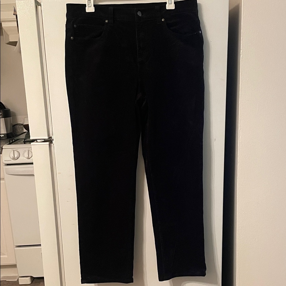 Eileen Fisher Medium Black Cotton Pants